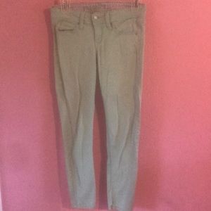 Mint green skinny jeans